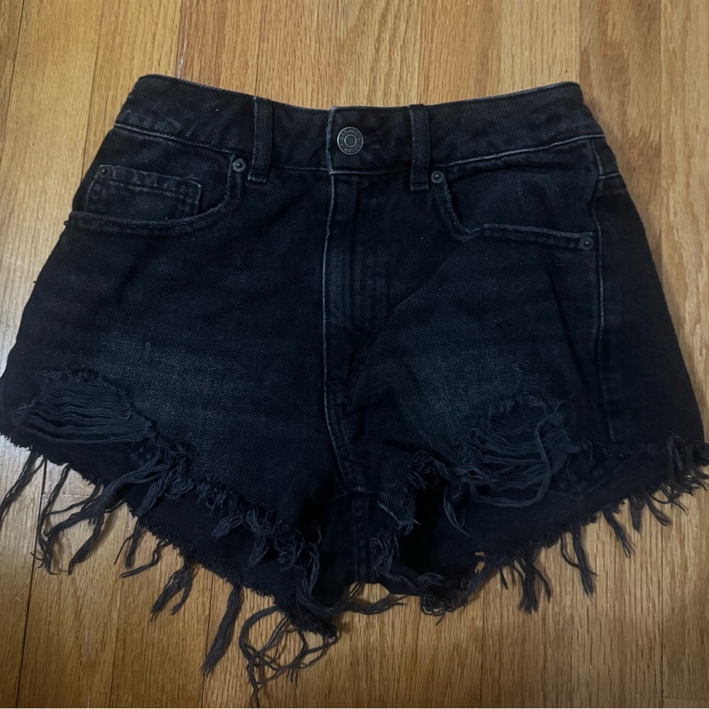 Garage Black Jean Shorts